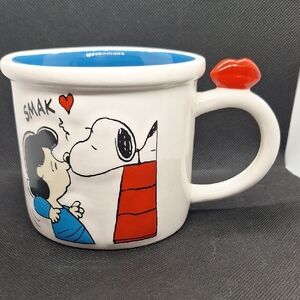 Peanuts Mug by Magenta with Black and White Design